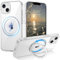 Telaso Cover per iPhone 13 Mini, Compatibile con MagSafe, 360° Girevole Anello Regolabile, Supporto Invisibile, Anti Ingiallimento Sottile Antiurto Custodia per iPhone 13 Mini, Trasparente