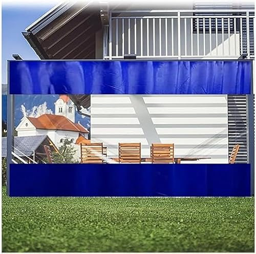Rideau d'extérieur en vinyle avec panneau de bâche en PVC transparent enroulable pour porte/fenêtre de tente, auvent, garage, cloison, 4 x 3 m, parois latérales résistantes aux intempéries