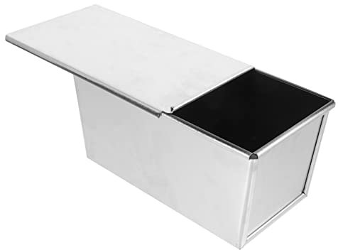COLLBATH Teglia Antiaderente Per Pane in Lega Di Alluminio Teglia Per Plumcake E Toast Stampo Per Pane Con Coperchio Resistente E Utile