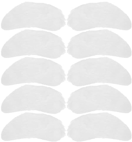 VANZACK 5 Paires Sourcils PèRe NoëL Auto-AdhéSifs Blancs Accessoires Cosplay NoëL DéGuisement Fausse Barbe Blanche Poils Visage FêTe