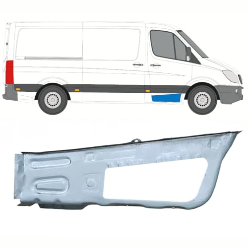 Reparaturblech vorderer Tritt für Volkswagen Crafter 2005-2017 / Rechts