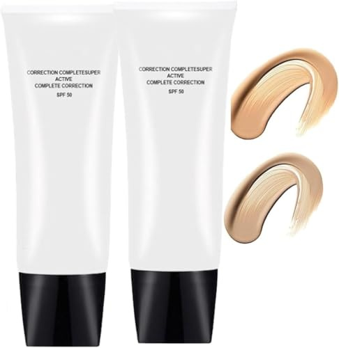 Selbstanpassende CC Cream für reife Haut, Foundation-Creme zur optischen Porenverfeinerung, feuchtigkeitsspendender Concealer mit aufhellender Wirkung – für alle Hauttypen