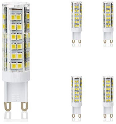 G9 led warmweiß dimmbar Leuchtmittel Lampe in Stiftsockel 7W=50W 5er Pack kobos-led