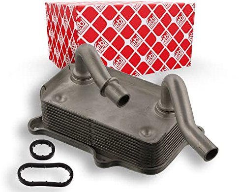 febi bilstein 49404 Ölkühler für Motor (PKW) / für Schaltgetriebe (LKW), mit Dichtungen , 1 Stück