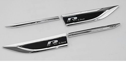 Volkswagen 2GA853688 2GA853689 Plaketten R-Line seitlich Kotflügel Emblem Tuning Logo