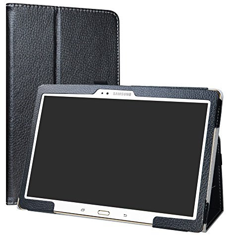 Labanema Galaxy Tab S 10.5 Custodia, PU Pelle Slim Flip Case Cover Protettiva Pieghevole Stand per Samsung Galaxy Tab S 10.5 Pollice T800 T805 Tablet - Nero