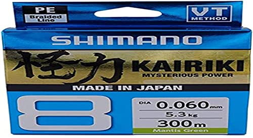 Line Kairiki 8 300 m 0,19 mm 12,0 kg M Green