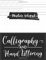 Calligraphy and Hand Lettering Practice Notepad: HandLettering Practice Paper with Slant Lined Paper, Alphabet Practice and Dot Grid Paper (Hand Lettering Blank Workbook)