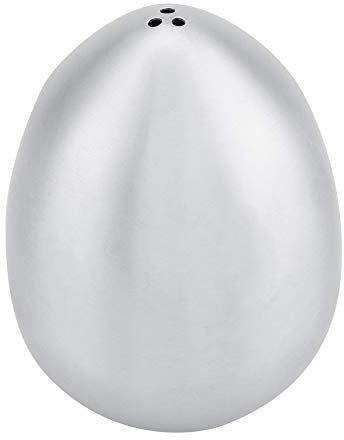 HERCHR salero y pimentero, Tarro dispensador de condimentos en Forma de Huevo de Acero Inoxidable 5.5x7cm