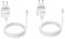 HOLACA Power Supply for eufyCam 2C with 9 m Weatherproof Indoor Charging Cable + 3.0 Power Supply Continuous Charging of Your eufyCam 2C Camera (White 2-Pack)