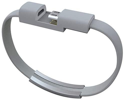 Bracelet Usb Charging Cable Data Cord Line Sync For Iphone Android Samsung S8 S9 S10 Huwei P30 C Type-c Short Usb Cabletype,Fashion decoration (apple-grey)