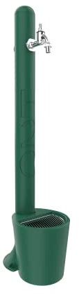 Arkema Design - Fontana tradizionale H2O GH115-20/6016 verde scuro con secchiello