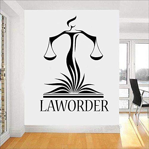 Anwaltskanzlei Wanddekoration Aufkleber Anwalt Gerechtigkeit Waage Gericht Aufkleber Modern Home Interior Decoration Wallpaper 42X58Cm
