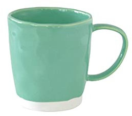 Tasse, Becher Interiors aqua grün 350ml Porzellan