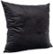ANRO Kissenbezug Kissenhülle Kissen Deko-Kissen Sofa Kissen Couch Kissen Samt Schwarz 50x50cm mit Füllung