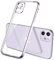 Mixroom - Cover Custodia per iPhone 7 Bordi Piatti Protezione Fotocamera in Silicone TPU Placcatura Lilla