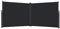 UISEBRT Tende da Sole Paravento Laterale Frangivento Estensibile Protezione Privacy per Terrazza, Balcone, Giardino (180 x 600 cm, Antracite)
