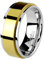 Taffstyle Band Ring Edelstahl mit Spinning Herrenring Damenring Partnerring Trauring Damen Herren Silber Gold Größe 57 (18.1) Breit 6mm