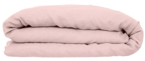 Atmosphera - Housse de Couette Linah - Rose - Lin lavé 240x220 cm