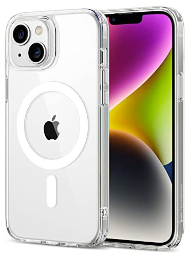 ESR Funda para iPhone 14 Plus, Compatible MagSafe, Protección Grado Militar a Prueba Golpes, Funda Magnética para iPhone 14 Plus, Funda Híbrida Classic (HaloLock), Transparente
