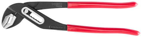 NEO TOOLS Rohrzange, Backenbereich 0-38, 0-45 mm, Chrom-Vanadium-Stahl, kunststoffbeschichtete Griffe, 7-fach verstellbares Gelenk, für Arbeiten an Wasserpumpen (300 mm)