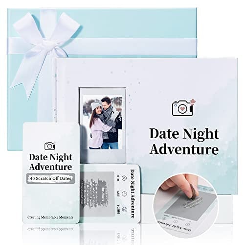 Tryuunion Date Night Ideen Karte mit Album, Rubbelbuch für Paare