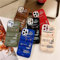 Devineresse Hot Off Sports Shoes Brand Phone Puffer Case for iPhone 14 13 12 11 Sneakers ins White or Black Label Soft Cover-Brown for iPhone 13