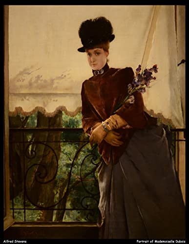 alfred stevens portrait of mademoiselle dubois jpb 16651155526 o 1 A0 Poster on Canvas - Filmkunstposter in verschiedenen Größen für Wohn- oder Schlafzimmerideen. Randlose Kultfilmbilder, klassische