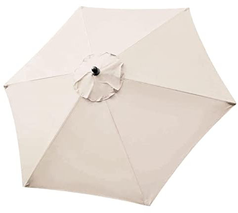 Pologmase Housse de Rechange Parasol pour Auvent de Terrasse, Toile de Rechange Protection UV 30+, Imperméable 3M Beige