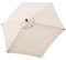 pologmase Auvent De Rechange De Parasol Remplacez Dessus De Parapluie À 6 Baleines,Housse De Rechange Auvent De Parasol De Terrasse,Toile De Rechange Parasol,Protection UV 30+,Imperméable 3M Beige