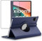 ebestStar - Cover per Xiaomi Pad 6, Pad 6 Pro, Custodia Protezione Rotazione 360, Pelle PU, Blu scuro + Vetro Temperato
