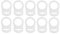 10 Stück Silikon Knopf Schnuller Ring MAM Halter Mannequin Clamp Adapter Klar - Schnuller Clips für Schnuller an Ort und Stelle - Transparent