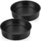 Onader 8 Inch Nonstick Cake Tin Set of 2, Stainless Steel Round Cake Mould Layer Baking Pan, Great for Birthday Wedding Christmas, Healthy & Non-Toxic, Rust Resistant & Easy Cleaning
