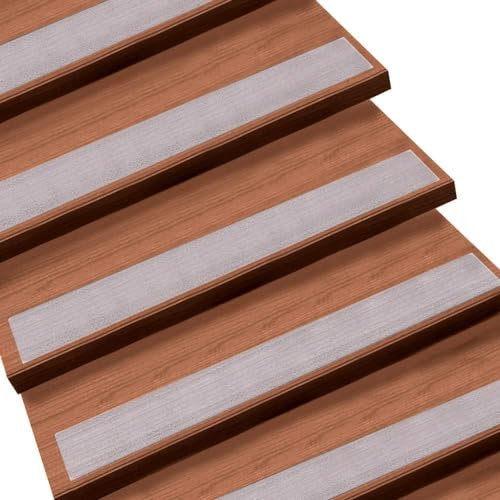 Queta 20 Rollen Antirutschstreifen Treppe Set 15 x 80cm rutschfest Stufenmatten Transparent Rutsch Streifen Treppenstufen Matten Rutschschutz Transparente Antirutschstreifen mit Installationsrolle