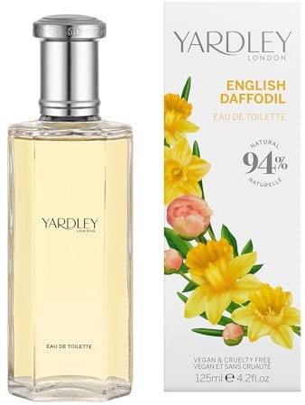 Yardley London English Daffodil Eau de Toilette, Floral Womans Perfume with Notes of Grapefruit and Lemon, Zesty Daffofil Perfume for Women 125ml