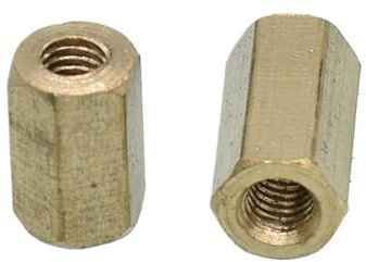 NORAZE 20PCS M3 Kupfer Hexagon Double Pass Säulen Weibliche Sechseckige Messing PCBStandoffs Spacer Muttern M3*(5/6/8/10/12/15//18/20) mm (Size : M3-5(20pcs))