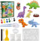 LinStyle Figuras para Pintar,Juego Manualidades de Yeso,Figuras para Pintar Niños,Escayola Manualidades Figuras Escayola,Figuras de Escayola para Escayola y Pintura,Regalo para Manualidades 6 años