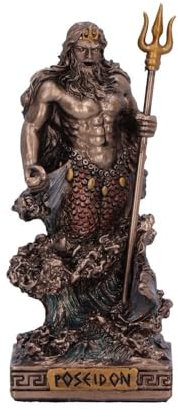 Poseidon God of The Sea Mini Figur Mythologie Statue 8,5 cm Nemesis Now