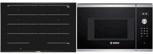 Bosch Hausgeräte PXY875DC1E Serie 8 Induktionskochfeld & Hausgeräte BFL524MS0 Serie 6 Einbau-Mikrowelle, 38 x 60 cm, 800 W