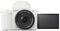 Sony Alpha ZVE10 II - APS-C Interchangeable Lens Mirrorless Content Creators’ Camera - White - with Lens