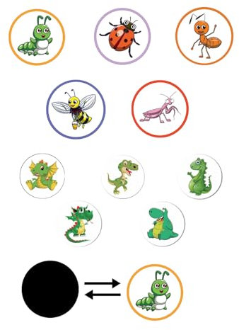 10 Sheets Potty Training Stickers Dinosaur Patterns Toilet Training Stickers Color Changing Potty Seat Stickers Reusable Cute Cartoon Potty Toilet Targets for Boys Girls Toddlers