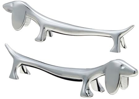 Repose-Couverts en Forme De Teckel | Repose-Baguettes en Forme De Petit Chien | Repose-Baguettes Mignon en Forme De Teckel | Support De Cuillère Fourchette À Couteau | Lave-Vaisselle