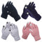 BDSHUNBF 4 Paar Touchscreen Handschuhe Damen Winter, Winterhandschuhe Warm Gefüttert Strickhandschuhe Elastische Manschette Winter Texting Handschuhe, Fingerhandschuhe rutschfest (4, bunt, M)