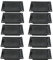 Pqahffowr 10Pcs 9V Battery Box/Holder/Case Compartment Cover with 9 Volt Battery Clip for Guitar Bass Pickup Replacement Accessory