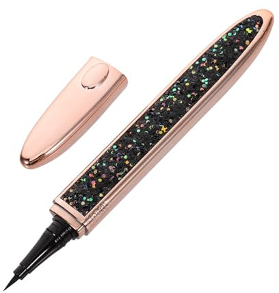 VICASKY Self-adhesive Eyeliner Pencil with Glitter, No Blooming Eye Liner Pen for Precise Makeup, Suitable for Daily Use and Party Looks