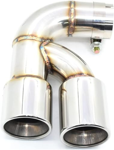 Ka6MDg Auspuffendrohr Edelstahl Endschalldämpfer Endrohr für BMW 118i F20,Auto-Auspuffendrohr Auspuffendrohr,B/Silver.