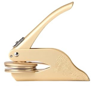 Fcnjsao Exlibris Pince à gaufrer pour papier, tampon à embosser, tampon en métal, pour enveloppes cadeaux, papier