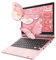 PINSTONE 11,6'' Computer portatile Celeron N4020, PC Portatile Touchscreen 6 GB di RAM 128 GB di SSD, WiFi(2,4G/5G), Bluetooth, Mini Laptop pieghevole a 360° per studenti e professionisti - Rosa