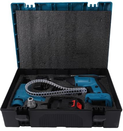 Garosa Pistola Atornilladora Inalámbrica para Paneles de Yeso, Destornillador Eléctrico con Batería de 4000 MAh y 300 Tornillos, Mecanismo de Ajuste Rápido para Instalación de Paneles