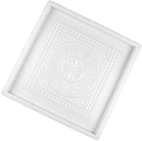 HOMOCONO Stampo per Piastrelle in Cemento Stile Cinese 40x40x3,5 Cm, Stampo per Mattoni in Plastica per Pavimentazione Esterna, Resistente e Antiscivolo, per Cortili e Spazi Esterni
